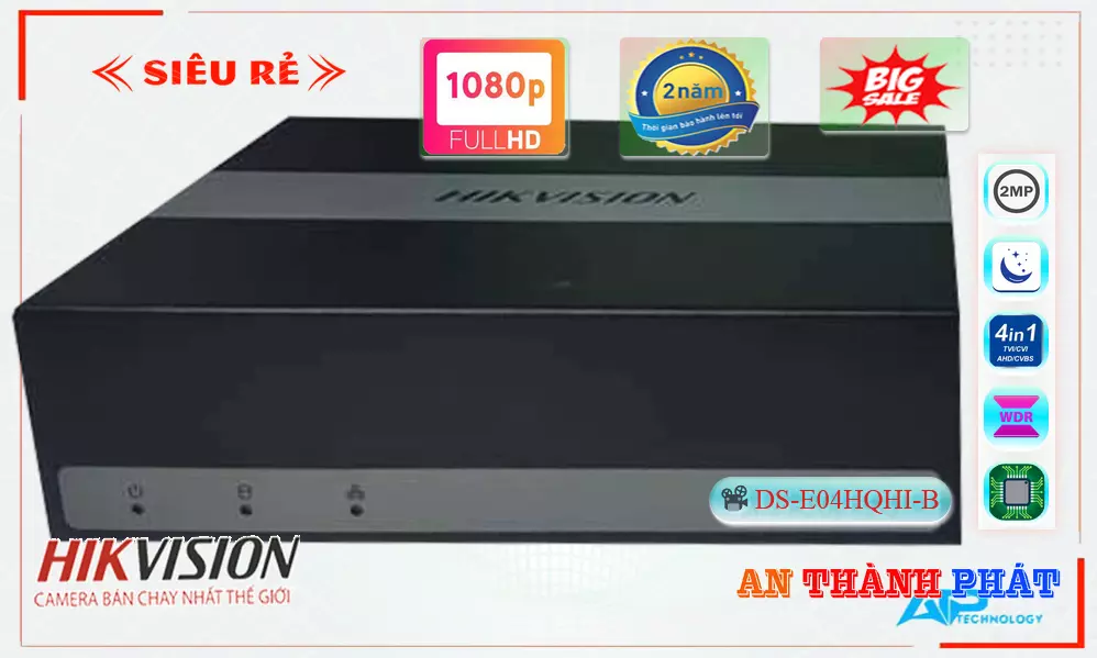 Đầu Thu KTS Hikvision DS-E04HQHI-B Công Nghệ Mới
