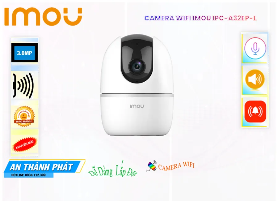 Camera Wifi Imou Xoay 360 3MP IPC-A32EP-L,thông số IPC-A32EP-L,IPC A32EP L,chức năng IPC-A32EP-L 3.0 MP Độ Phân giải Ultra 2k lite , Thiết Bị Camera IPC-A32EP-L Giá rẻ nhất,IPC-A32EP-L bán uy tín,sale IPC-A32EP-L,giá kỹ thuật IPC-A32EP-L,Phân Phối Sỉ IPC-A32EP-L,IPC-A32EP-L Bán Giá Rẻ,IPC-A32EP-L rẻ nhất,IPC-A32EP-L Giá Thấp Nhất,Giá Bán IPC-A32EP-L,Công ty bán IPC-A32EP-L