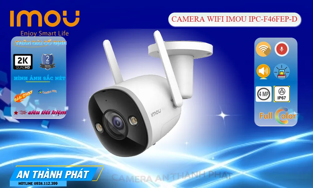 Điểm nổi bật camera Imou IPC-F46FEP-D