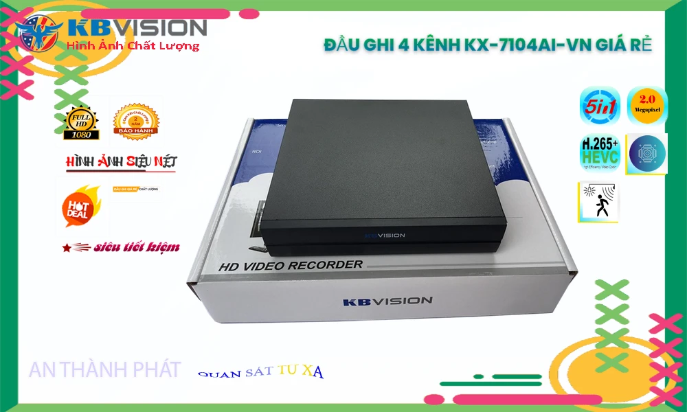 Đầu ghi KBvision KX-7104Ai-VN Mẫu Đẹp Đầu ghi KBvision KX-7104Ai-VN Mẫu Đẹp