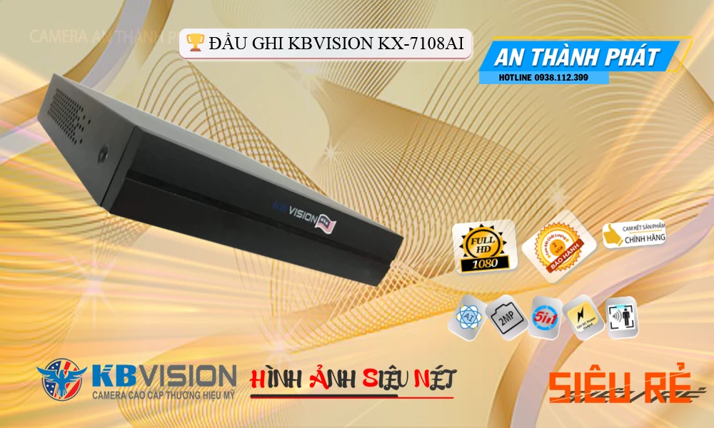 KX-7108AiThiết Bị Ghi Hình Với giá cạnh tranh KBvision