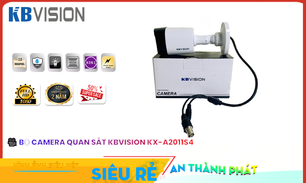 KX-A2011S4 Sắc Nét KBvision KX-A2011S4 Sắc Nét KBvision