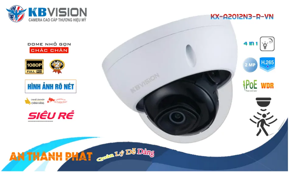 Camera KBvision KX-A2012N3-R-VN Mẫu Đẹp Camera KBvision KX-A2012N3-R-VN Mẫu Đẹp