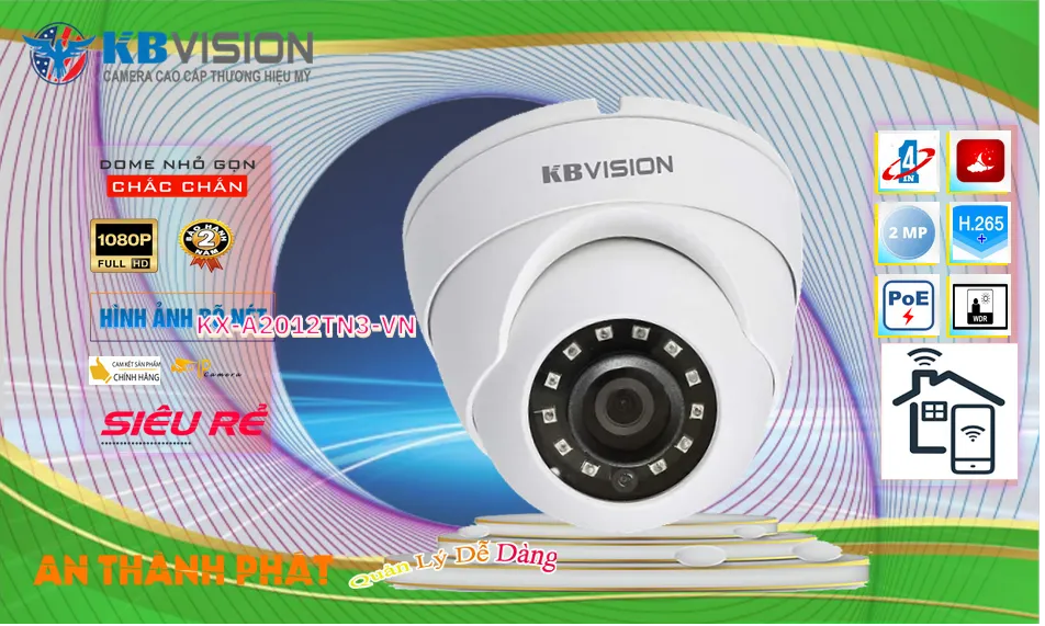 KX-A2012TN3-VN Camera KBvision Đang giảm giá ✪