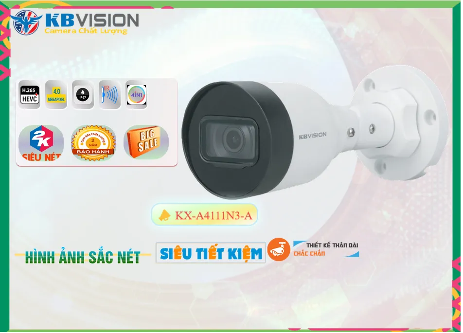 KX-A4111N3-A Camera Ip sắc nét KBvision Công Nghệ Mới KX-A4111N3-A Camera Ip sắc nét KBvision Công Nghệ Mới