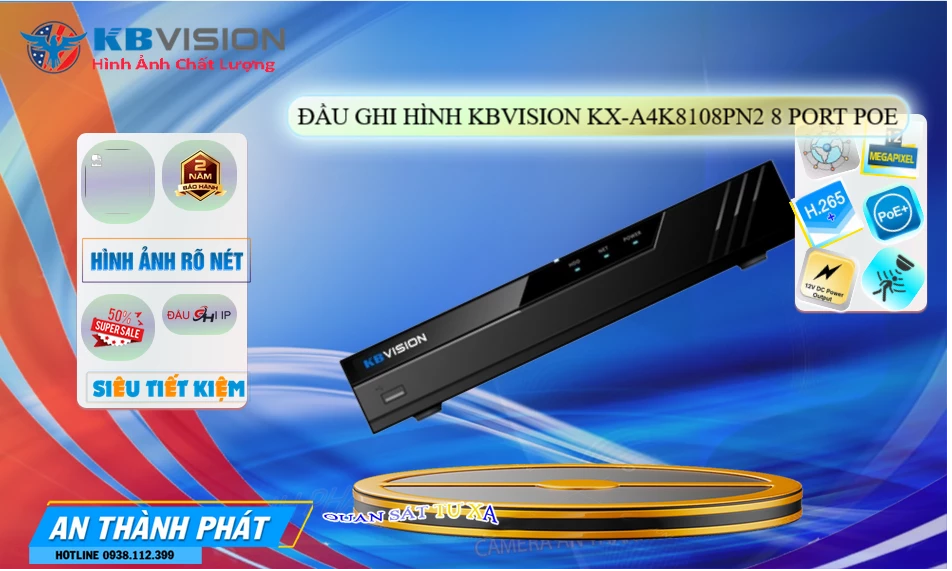 KX-A4K8108PN2 Đầu Ghi Hình KX-A4K8108PN2 Đầu Ghi Hình