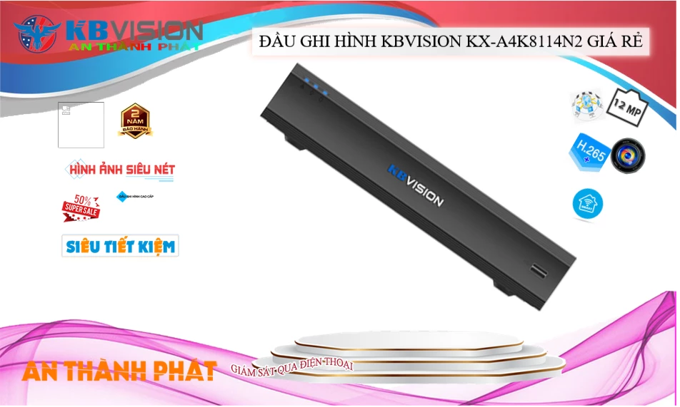 Đầu Ghi KBvision giá rẻ chất lượng cao KX-A4K8114N2 Đầu Ghi KBvision giá rẻ chất lượng cao KX-A4K8114N2