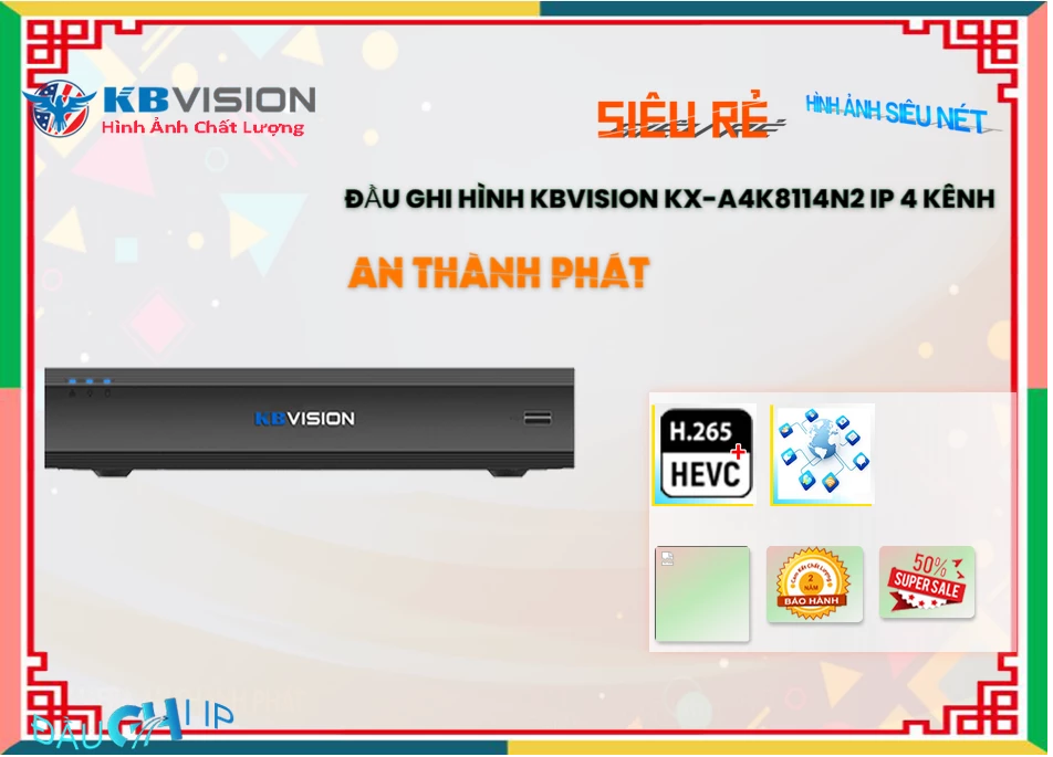 Đầu Ghi KBvision giá rẻ chất lượng cao KX-A4K8114N2 Đầu Ghi KBvision giá rẻ chất lượng cao KX-A4K8114N2