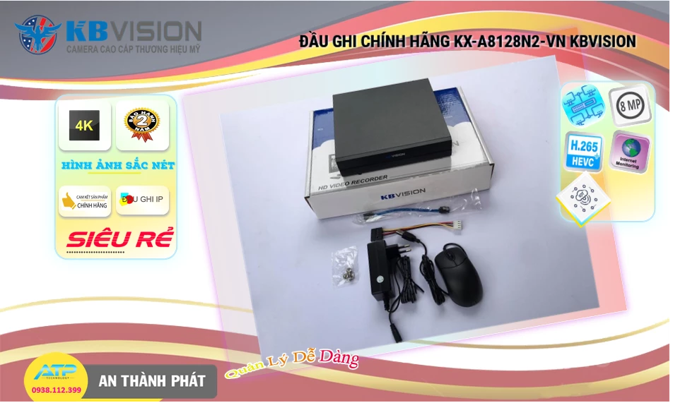 KX-A8128N2-VN Đầu ghi Camera KBvision