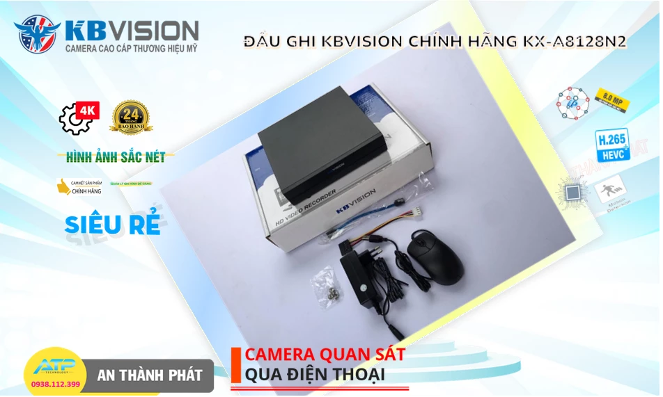 KX-A8128N2 Đầu Ghi Hình Công Nghệ Mới