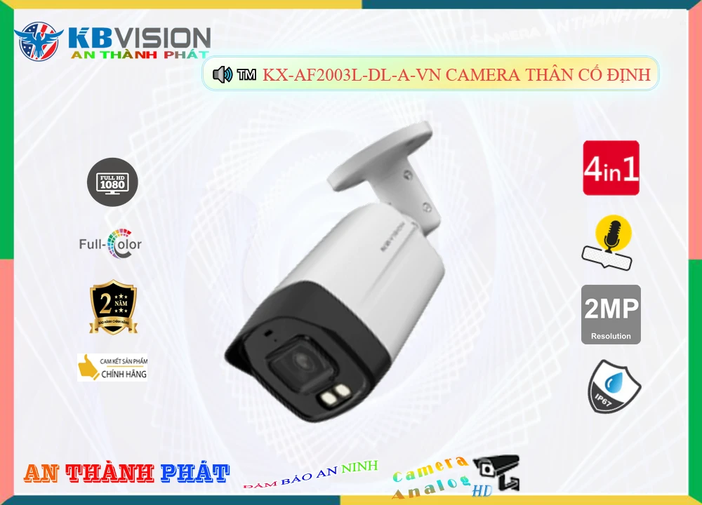KX-AF2003L-DL-A-VN Camera KBvision Chi phí phù hợp KX-AF2003L-DL-A-VN Camera KBvision Chi phí phù hợp
