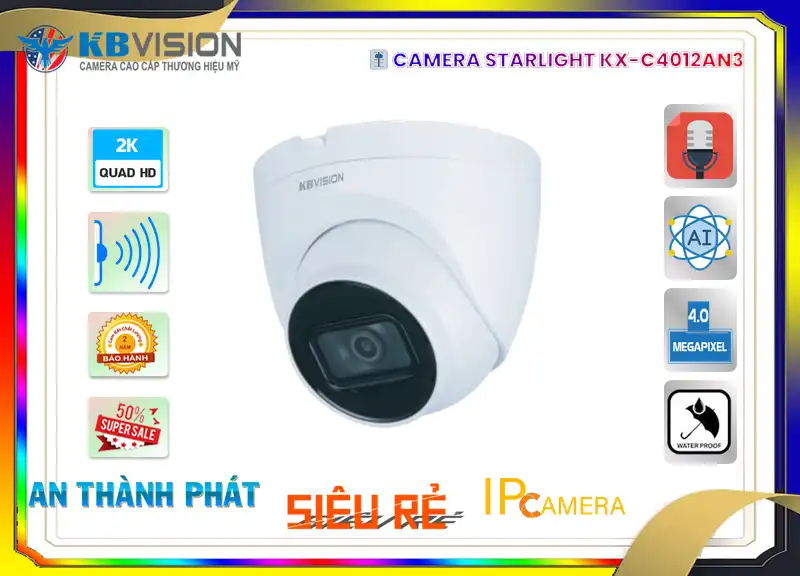 Camera KBvision KX-C4012AN3 Tiết Kiệm Camera KBvision KX-C4012AN3 Tiết Kiệm