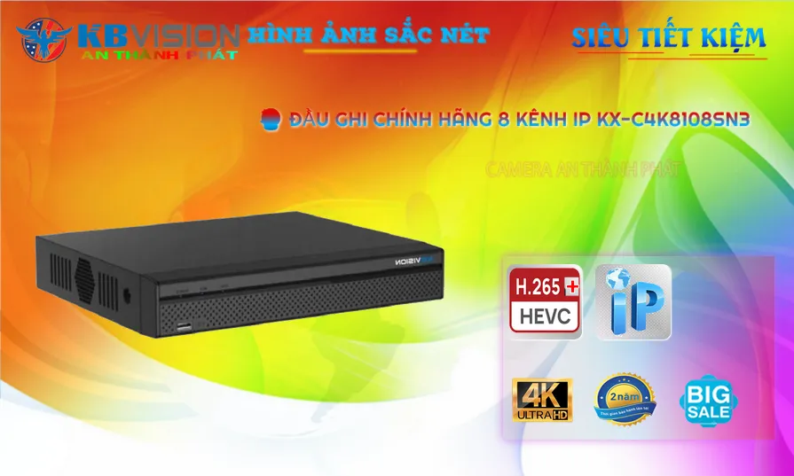 KX-C4K8108SN3 Đầu Ghi Hình Công Nghệ Mới