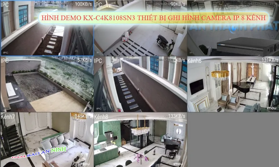 KX-C4K8108SN3 Đầu Ghi Hình Công Nghệ Mới