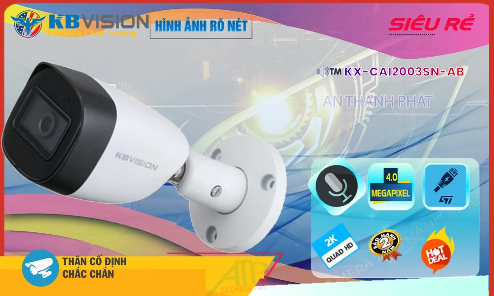 KX-CAi2003SN-AB Camera KBvision Chi phí phù hợp KX-CAi2003SN-AB Camera KBvision Chi phí phù hợp