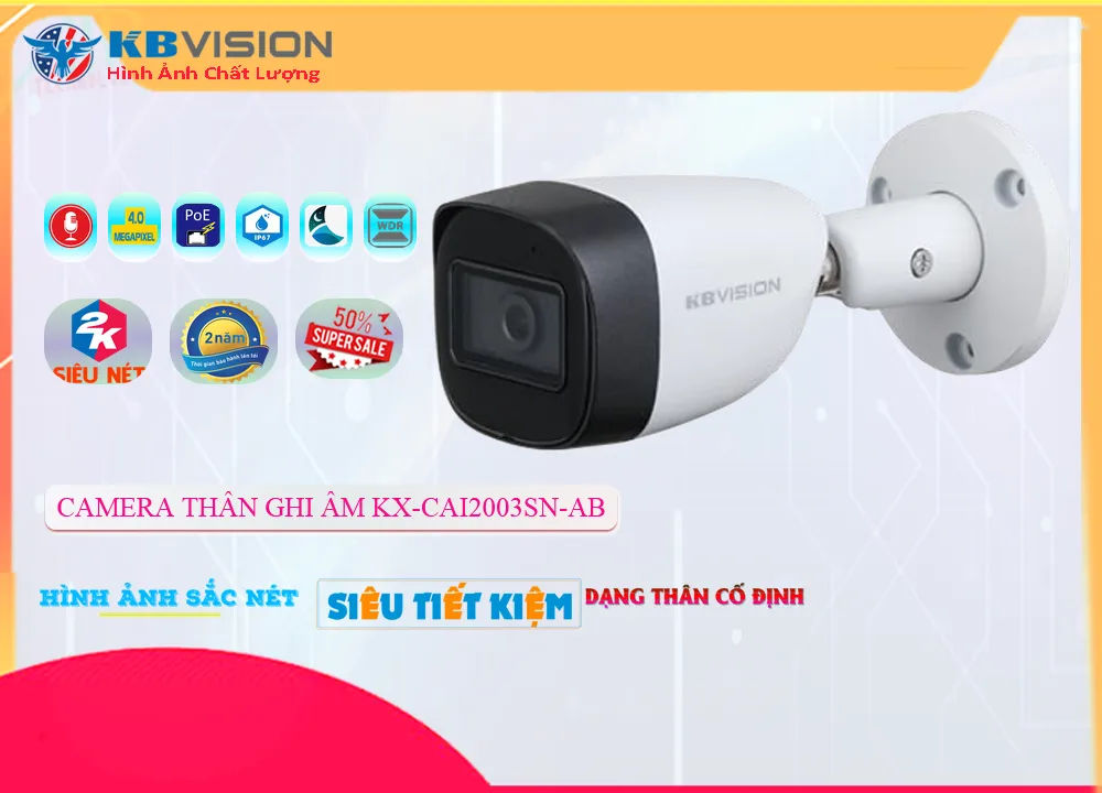 KX-CAi2003SN-AB Camera KBvision Chi phí phù hợp KX-CAi2003SN-AB Camera KBvision Chi phí phù hợp