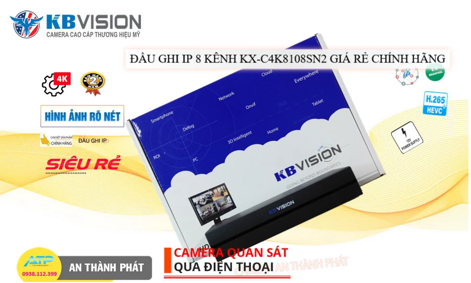 KX-CAi4K8104N2 Đầu ghi Camera KBvision Giá rẻ