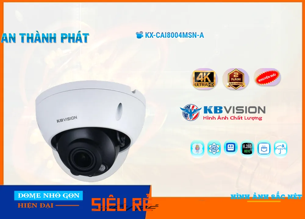 Camera KX-CAi8004MSN-A KBvision Thiết kế Đẹp Camera KX-CAi8004MSN-A KBvision Thiết kế Đẹp