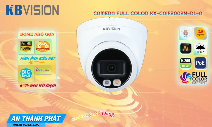 KX-CAiF2002N-DL-A Camera Thiết kế Đẹp KBvision KX-CAiF2002N-DL-A Camera Thiết kế Đẹp KBvision