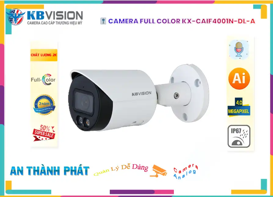 KBvision KX-CAiF4001N-DL-A Sắc Nét ✪