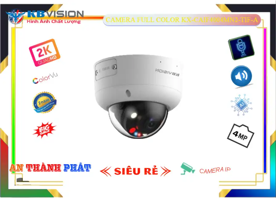 KX-CAiF4004MN2-TiF-A Camera Thiết kế Đẹp KBvision ✅ KX-CAiF4004MN2-TiF-A Camera Thiết kế Đẹp KBvision ✅