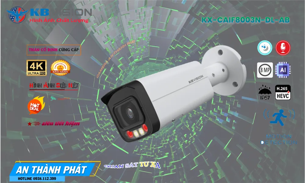Camera KBvision đang khuyến mãi KX-CAiF8003N-DL-AB Camera KBvision đang khuyến mãi KX-CAiF8003N-DL-AB