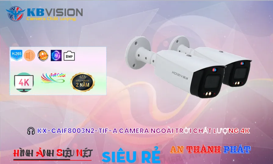 Camera An Ninh KBvision KX-CAiF8003N2-TiF-A Giá tốt Camera An Ninh KBvision KX-CAiF8003N2-TiF-A Giá tốt
