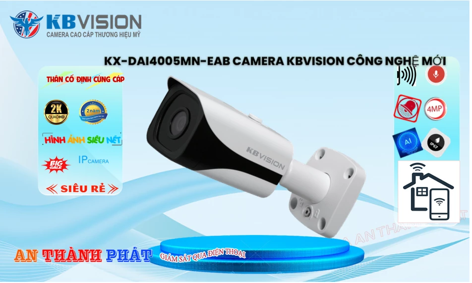 KX-DAi4005MN-EAB Camera Giá Rẻ KBvision