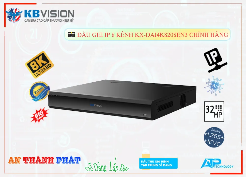 KBvision KX-DAi4K8208EN3 Hình Ảnh Đẹp KBvision KX-DAi4K8208EN3 Hình Ảnh Đẹp