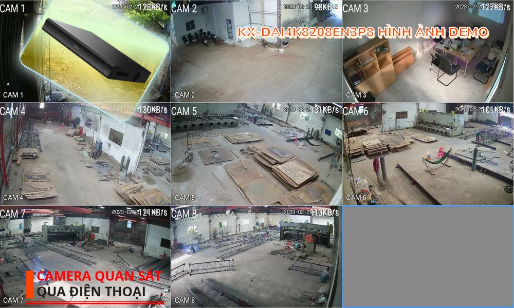 KX-DAi4K8208EN3P8 Đầu ghi Camera KBvision KX-DAi4K8208EN3P8 Đầu ghi Camera KBvision