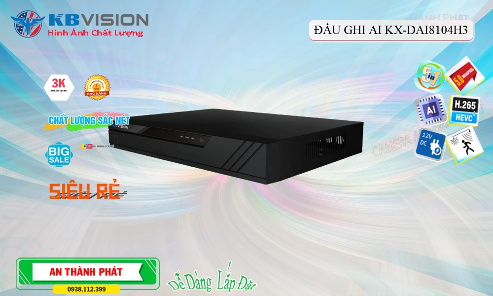 ✅ Đầu Ghi KBvision đang khuyến mãi KX-DAi8104H3 ✅ Đầu Ghi KBvision đang khuyến mãi KX-DAi8104H3