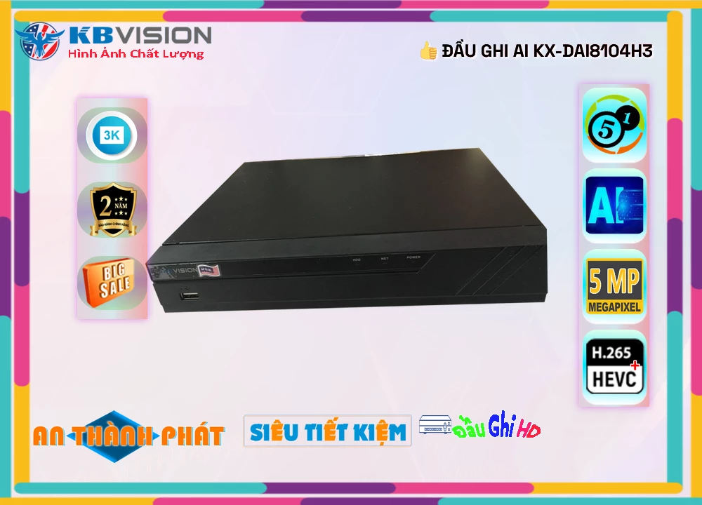 ✅ Đầu Ghi KBvision đang khuyến mãi KX-DAi8104H3 ✅ Đầu Ghi KBvision đang khuyến mãi KX-DAi8104H3