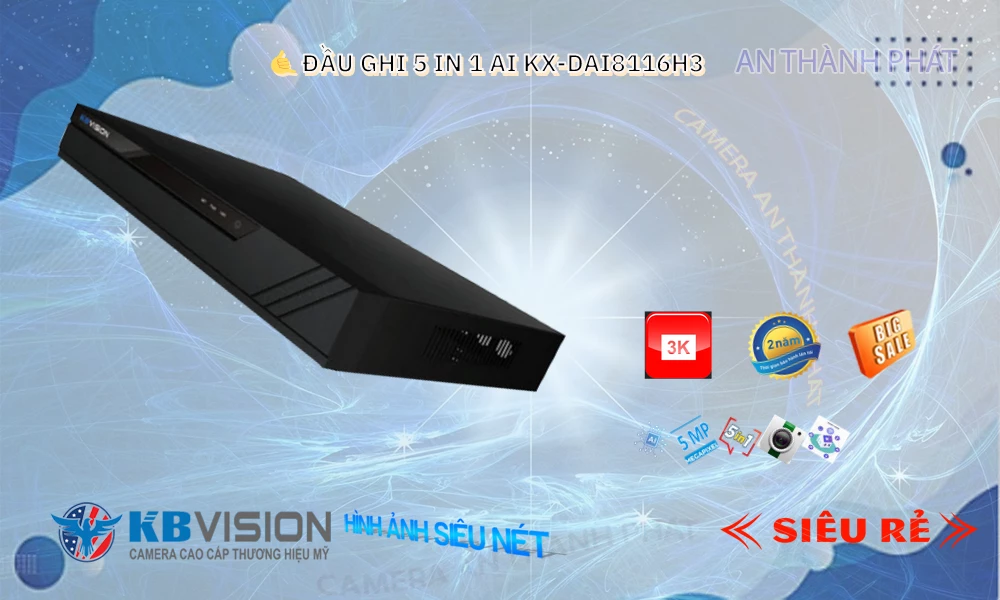 KX-DAi8116H3 Đầu Thu KBvision