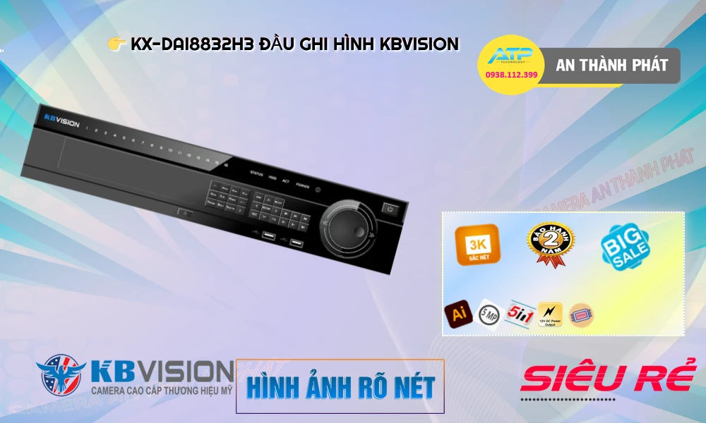 KX-DAi8832H3Thiết Bị Ghi Hình Chất Lượng KBvision