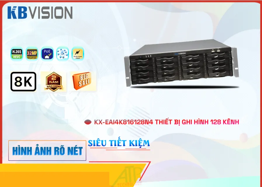 KBvision KX-EAi4K816128N4 Siêu rẻ KBvision KX-EAi4K816128N4 Siêu rẻ
