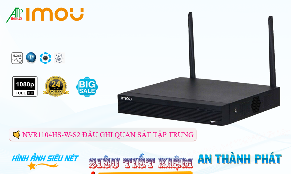 NVR1104HS-W-S2Thiết Bị Ghi Hình Thiết kế Đẹp Wifi Imou NVR1104HS-W-S2Thiết Bị Ghi Hình Thiết kế Đẹp Wifi Imou