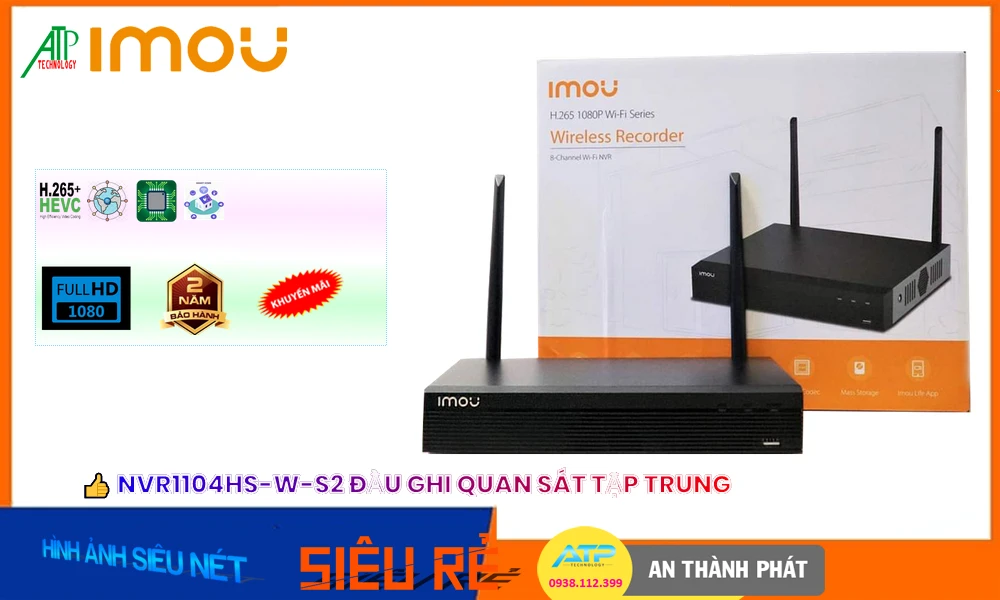 NVR1104HS-W-S2Thiết Bị Ghi Hình Thiết kế Đẹp Wifi Imou NVR1104HS-W-S2Thiết Bị Ghi Hình Thiết kế Đẹp Wifi Imou
