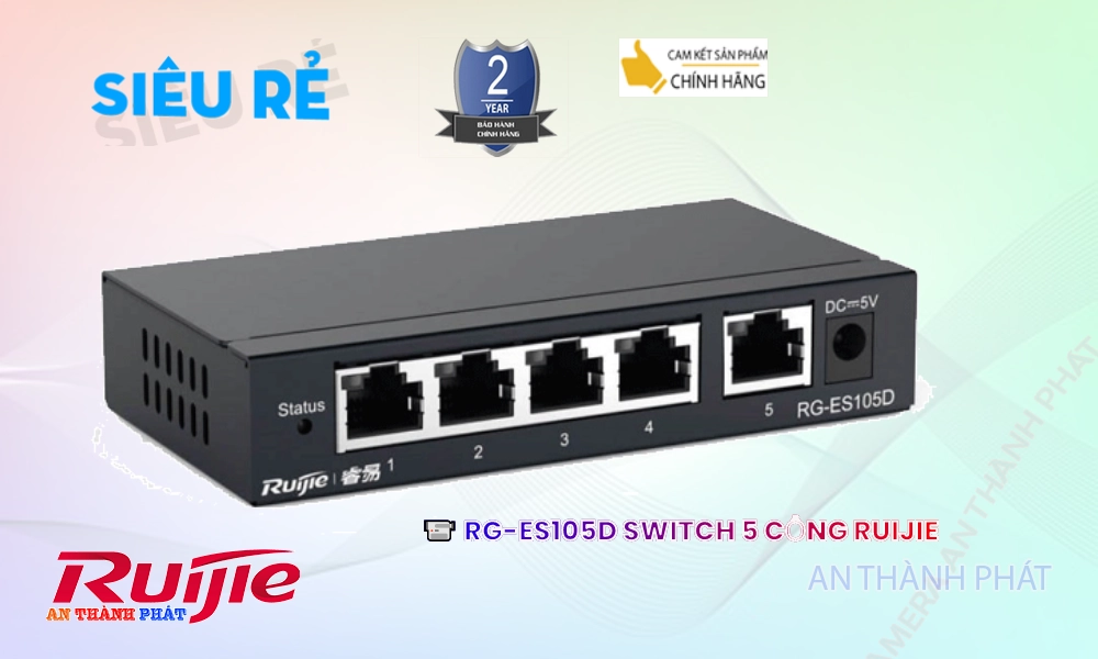 Switch chia mạng  Hãng Ruijie RG-ES105D