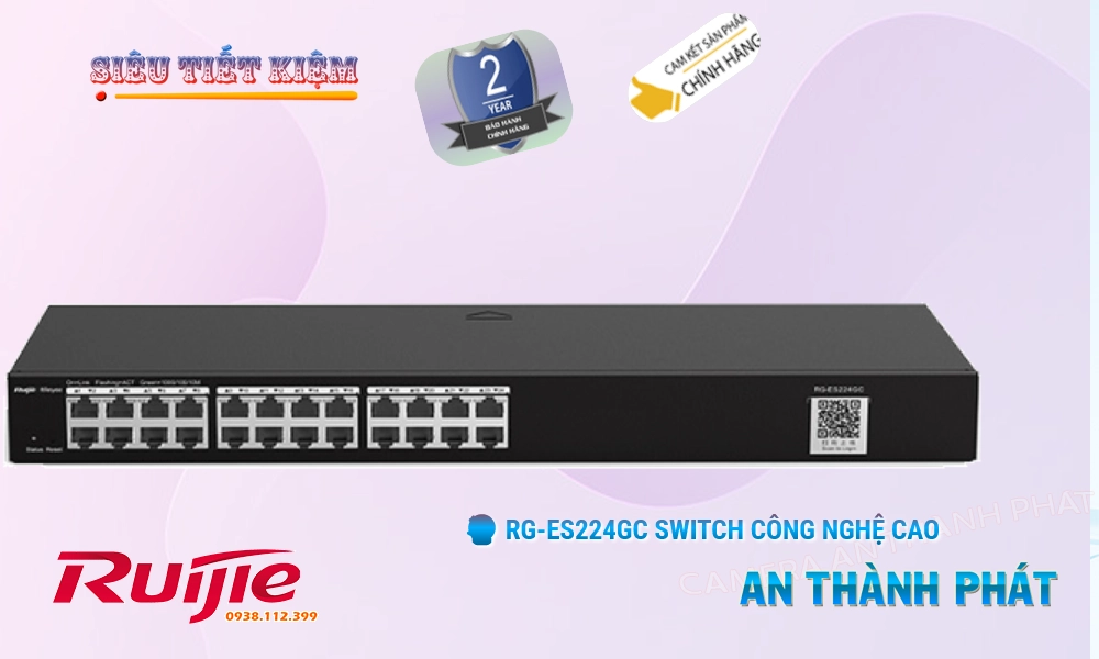 Hãng Ruijie Bộ Quản Lý Mạng RG-ES224GC Hãng Ruijie Bộ Quản Lý Mạng RG-ES224GC