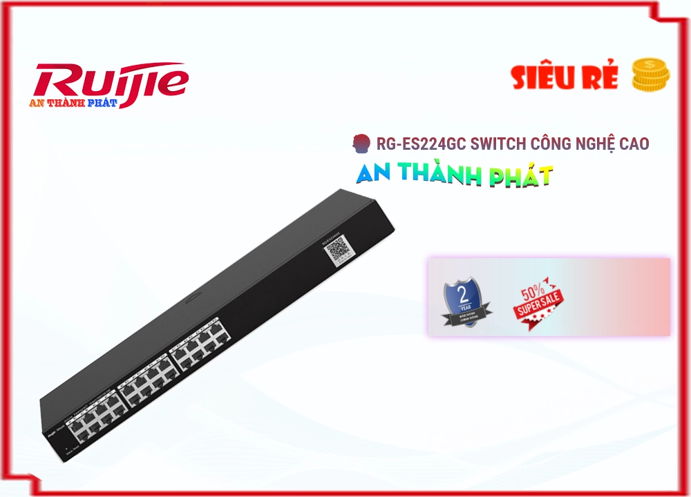 Hãng Ruijie Bộ Quản Lý Mạng RG-ES224GC Hãng Ruijie Bộ Quản Lý Mạng RG-ES224GC