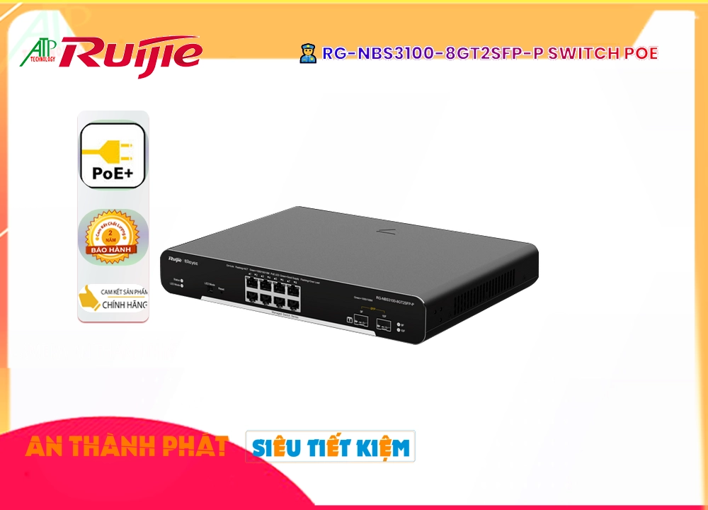 Hãng Ruijie RG-NBS3100-8GT2SFP-P Hãng Ruijie RG-NBS3100-8GT2SFP-P