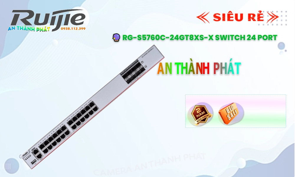 RG-S5760C-24GT8XS-X Switch chia mạng RG-S5760C-24GT8XS-X Switch chia mạng