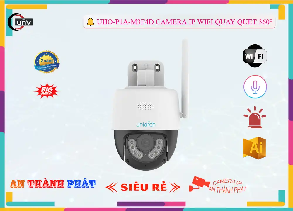 UHO-P1A-M3F4D Camera Giá Rẻ UNV (Uniview) UHO-P1A-M3F4D Camera Giá Rẻ UNV (Uniview)