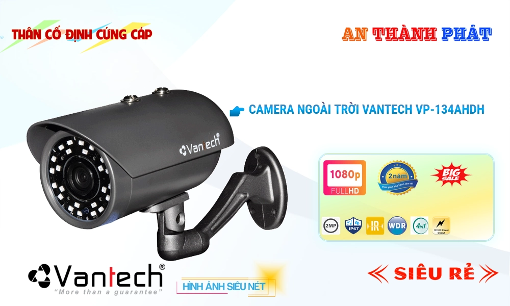 VP-134AHDH Camera VanTech Chi phí phù hợp