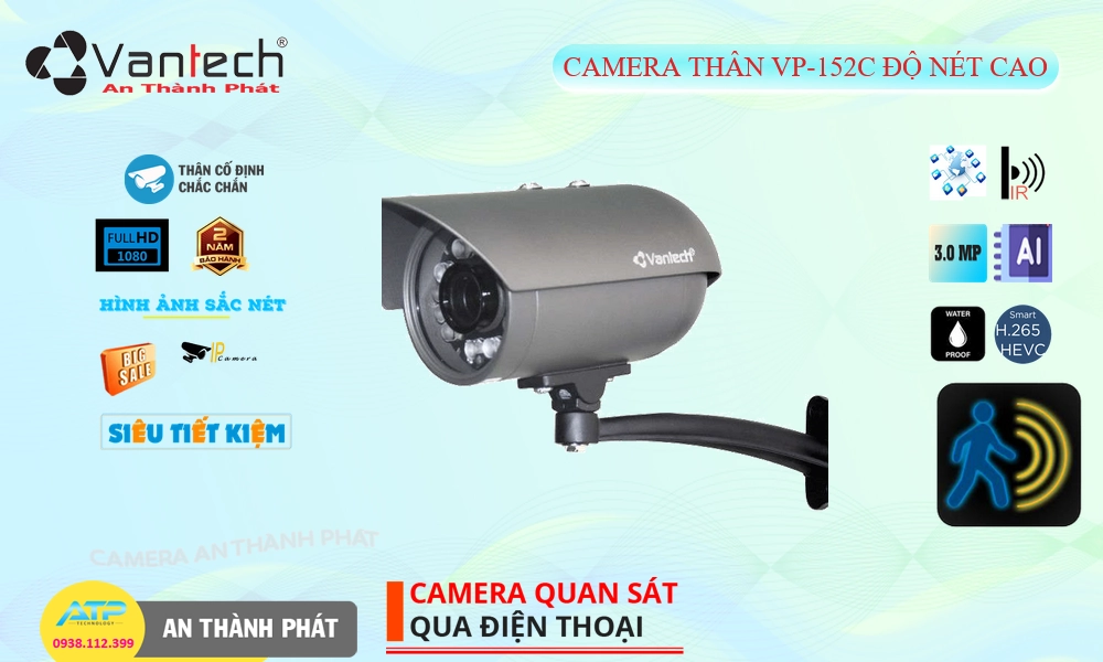 VP-152C Camera Cấp Nguồ Qua Dây Mạng VanTech VP-152C Camera Cấp Nguồ Qua Dây Mạng VanTech