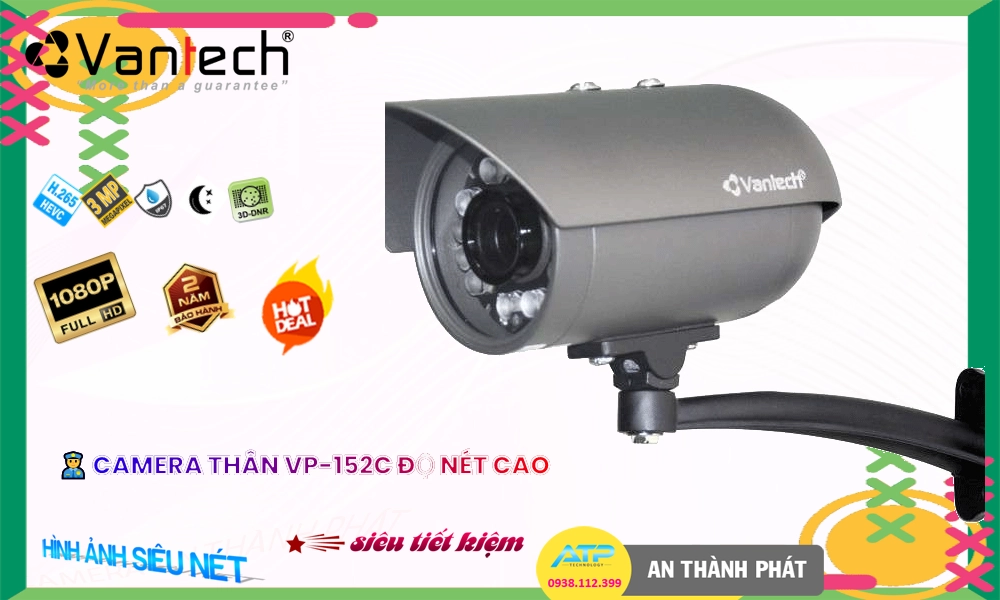 VP-152C Camera Cấp Nguồ Qua Dây Mạng VanTech VP-152C Camera Cấp Nguồ Qua Dây Mạng VanTech