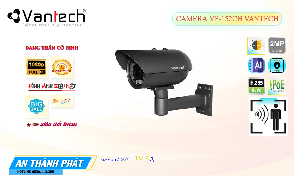 ✔️ VP-152CH Công Nghệ POE VanTech Thiết kế Đẹp