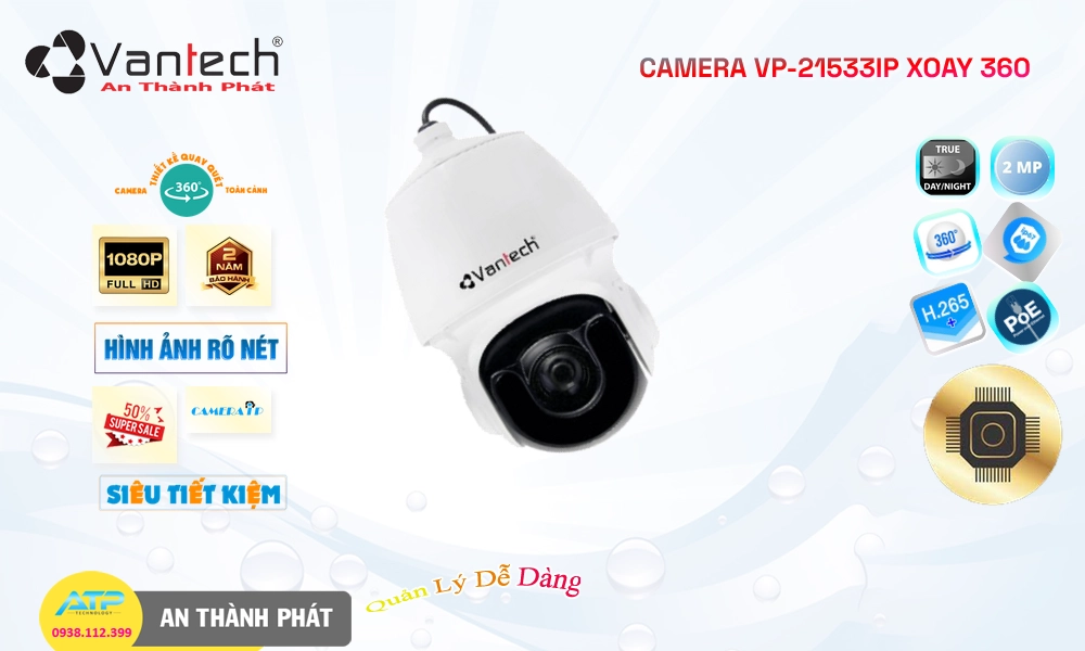 VP-21533IP Camera Cấp Nguồ Qua Dây Mạng VanTech