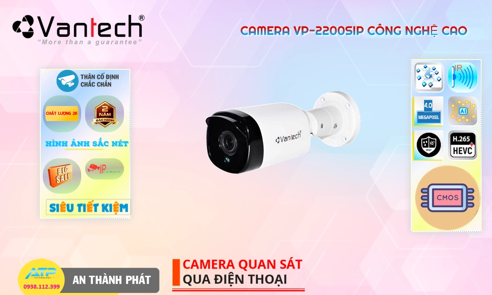 Camera An Ninh VanTech VP-2200SIP Giá rẻ