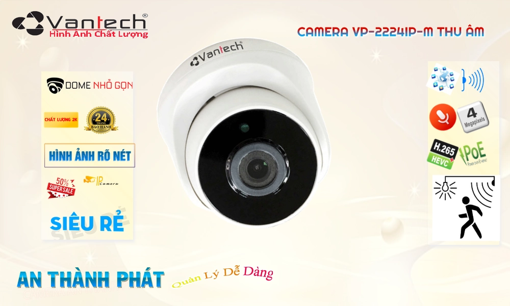 VP-2224IP-M Camera VanTech Giá tốt